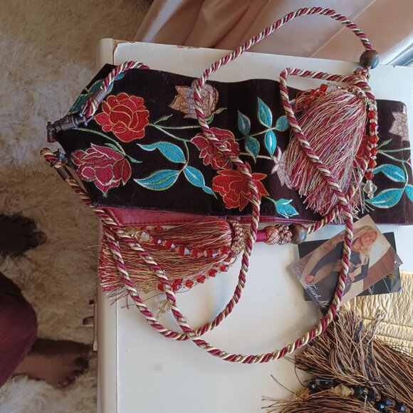Reversible Corset Belt with Tassels (2) main image 10
